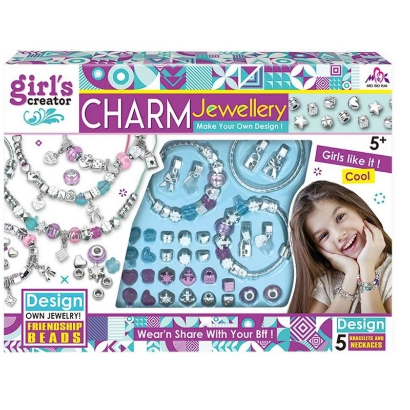 Set de manualidades para pulseras Ascato 116105 con cuentas y herramientas para hacer bisutería