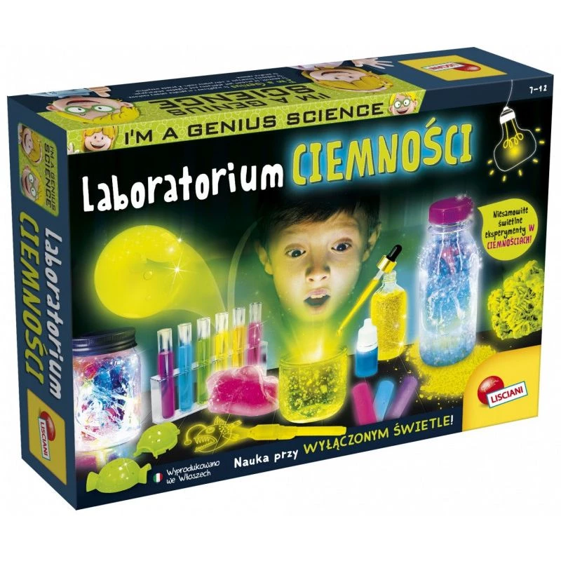 Set educativo Liscianigiochi Im A Genius El laboratorio de la oscuridad 304-PL83879 (caja de ciencias)