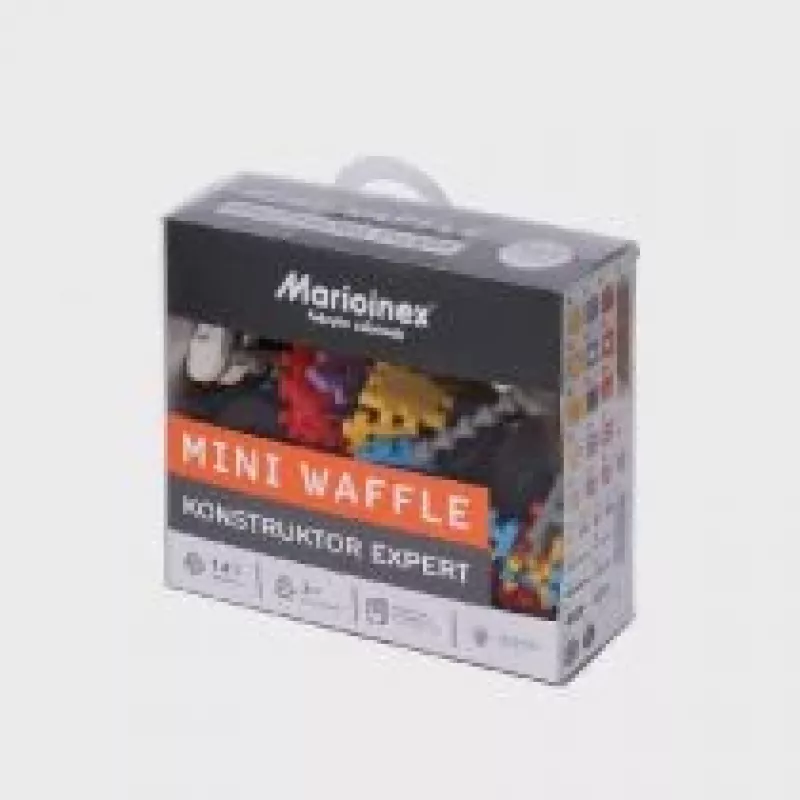Set de construcción Marioinex Mini Waffle Constructor – 141 piezas, multicolor, para niños a partir de 5 años