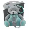 Caja de música TULILO Verde menta Osito de peluche 18 cm — juguete musical mecánico, 18 cm de altura