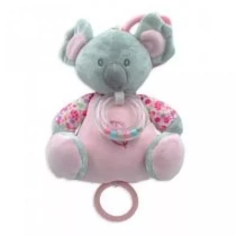 Caja de música TULILO Koala 18 cm rosa – juguete musical para bebés, 18 cm de altura