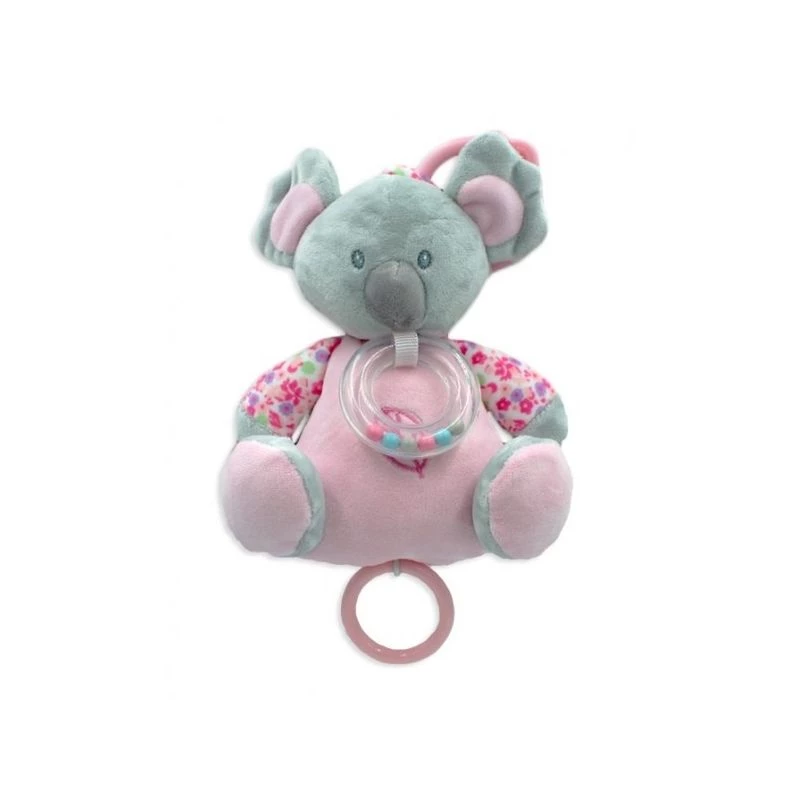 Caja de música TULILO Koala 18 cm rosa – juguete musical para bebés, 18 cm de altura