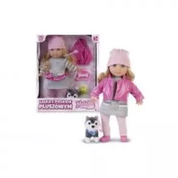 Muñeca Artyk Natalia con perro de peluche 35 cm, Artyk 121661
