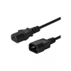 Cable SAVIO CL-99 (C14 / IEC C14 / IEC 320 C14 M - C13 H; 1 2m; color negro)