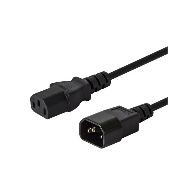 Cable SAVIO CL-99 (C14 / IEC C14 / IEC 320 C14 M - C13 H; 1 2m; color negro)