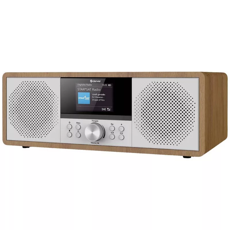 Radio por internet Denver MIR-270DW DAB+ FM 20W Madera
