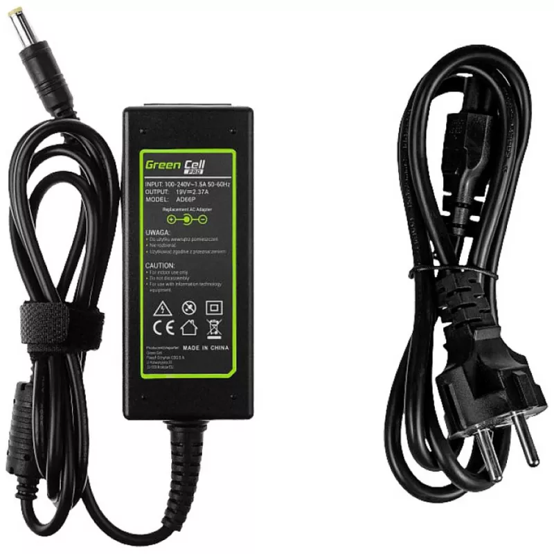 Green Cell Pro Cargador para Acer Aspire E5-511 E5-521 E5-573 E5-573g Es1-131 Es1-512 Es1-531 V5-171 19V 2,37A 45W