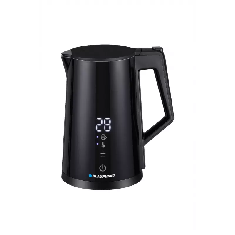 Hervidor eléctrico BLAUPUNKT EKD601, 1,7 L, 2200 W, ajustable 40–100 °C, negro, acero inoxidable