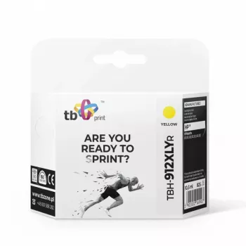 Cartucho de tinta TB compatible con HP OfficeJet Pro 8025 912XL, amarillo remanufacturado