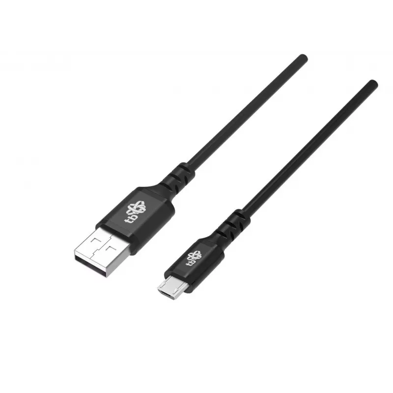 Cable USB0-Micro USB 2m silicona negro Quick Charge