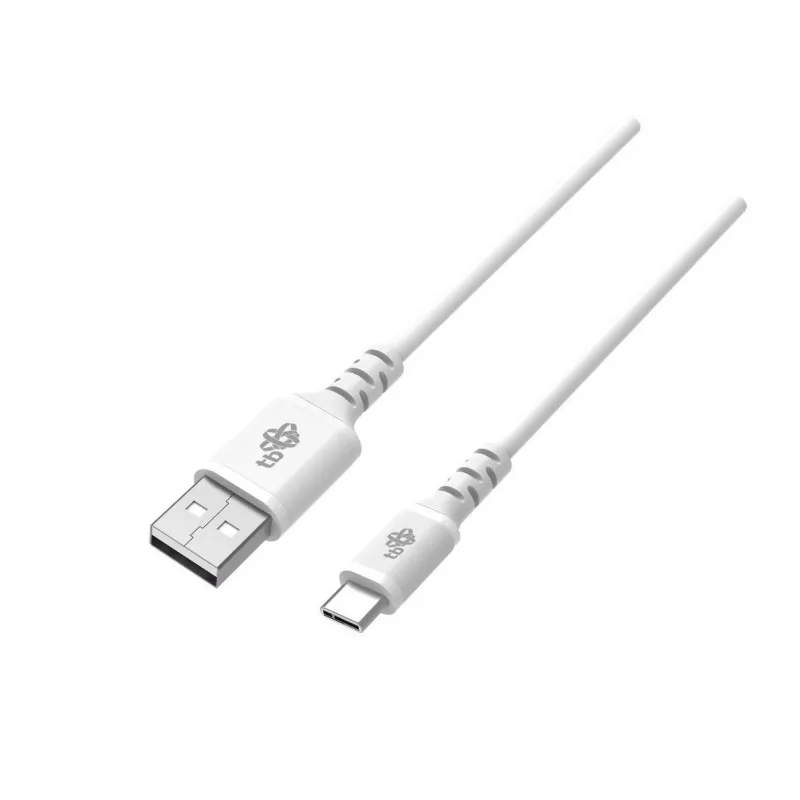 Cable USB-USB C 2m silicona blanco Quick Charge