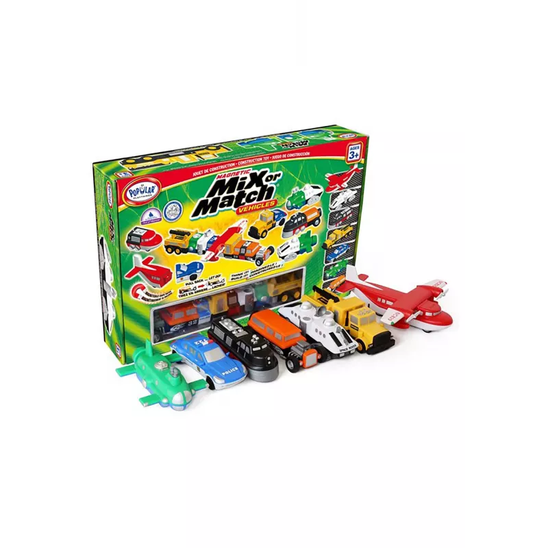 Set de vehículos Popular Playthings Magnetic Mix or Match