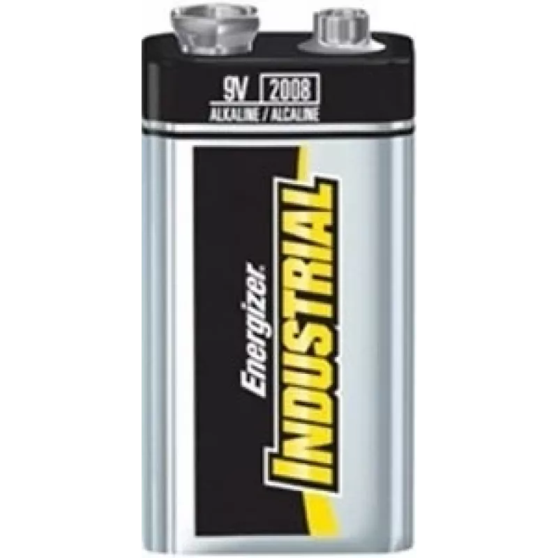 Pilas alcalinas Energizer 9V PP3 Industrial, pack de 12
