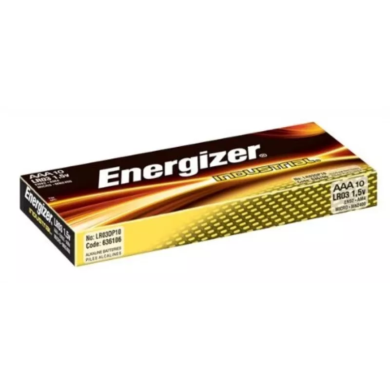 Pilas alcalinas Energizer Industrial AA - 6 packs de 10 + 6 packs de 10 gratis