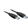 Cable USB 3.0 SuperSpeed Goobay Wentronic, Negro, 3 m - conector macho USB 3.0 (tipo A) > conector macho USB 3.0 (tipo A) (93929)
