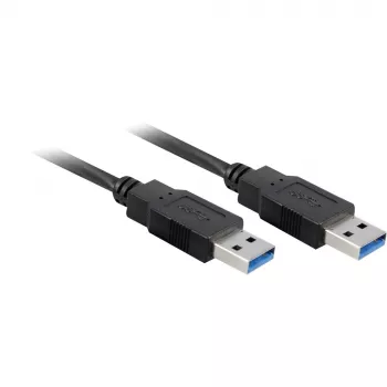 Cable USB 3.0 SuperSpeed Goobay Wentronic, Negro, 3 m - conector macho USB 3.0 (Type A) > conector macho USB 3.0 (Type A) (93929)