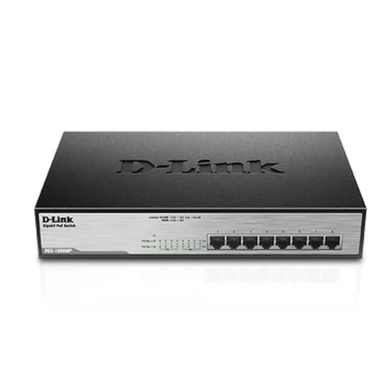 Switch no gestionado D-Link DGS-1008MP 8 puertos sobremesa Gigabit Max PoE