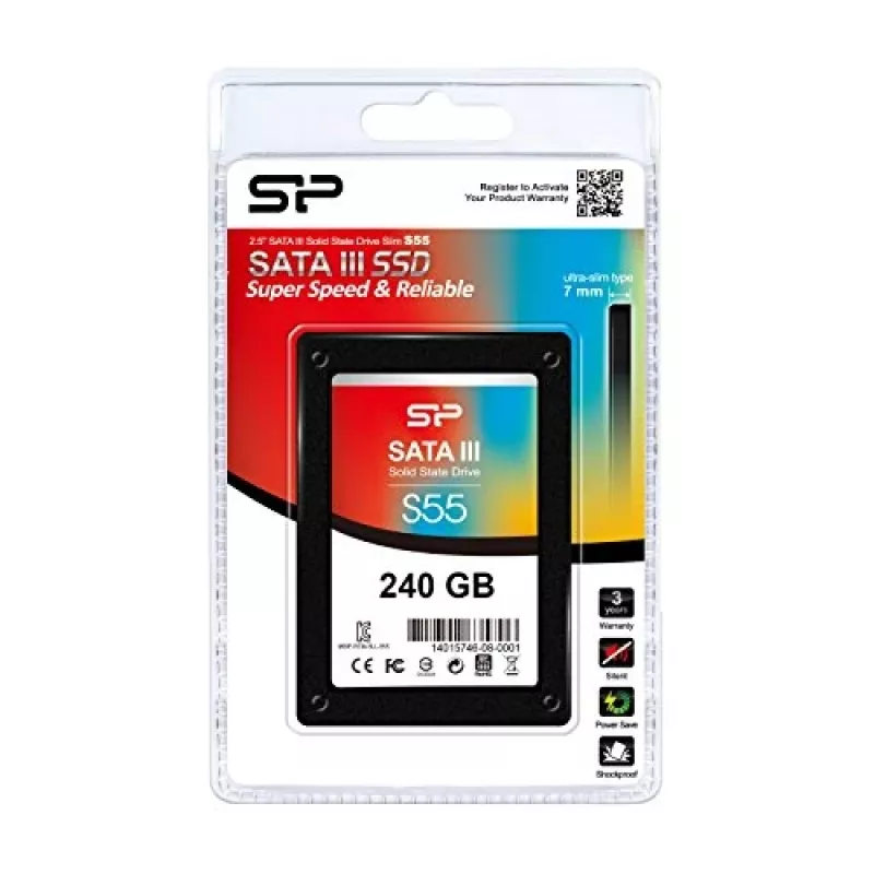 Unidad SSD Silicon Power Slim S55 240 GB 2,5 pulgadas SATA III TLC