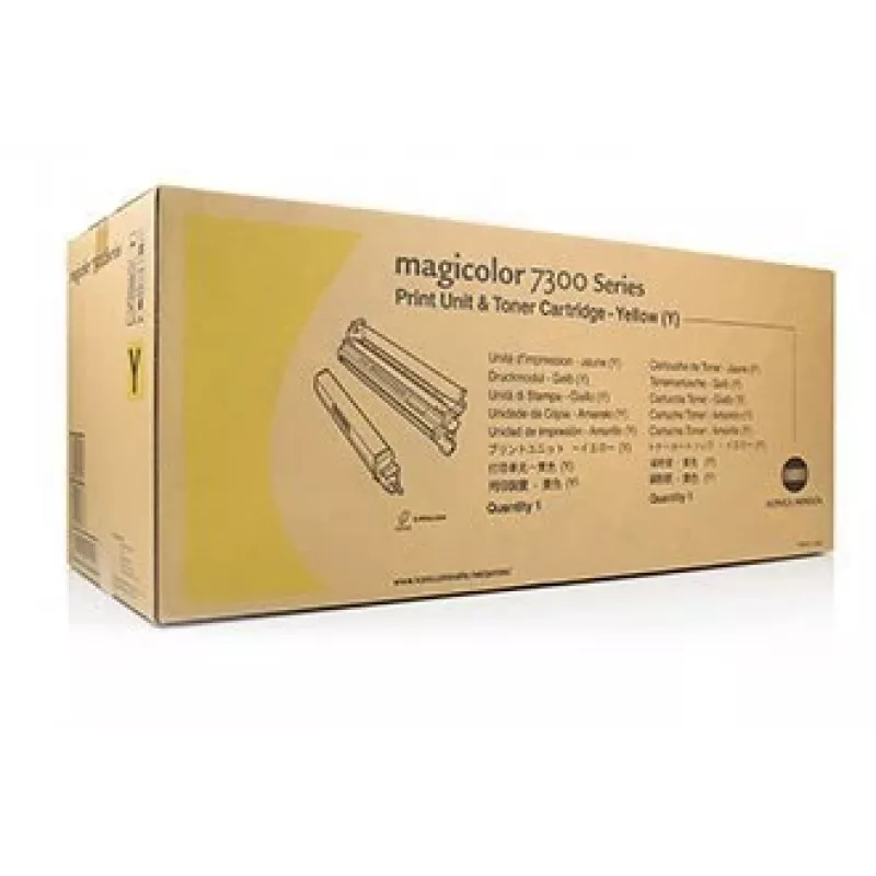 Konica Minolta TN-711Y A3VU250 cartucho de tóner, 31.500 páginas, para bizhub C654/C754, amarillo