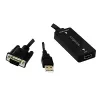 Adaptador de cable de vídeo LogiLink CV0060 negro