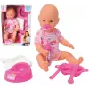 Muñeca bebé SIMBA New Baby Born Bobas 105032533 – cuerpo de goma, tamaño recién nacido
