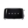 Smeg - Tostadora TSF02 4 rebanadas - negro/lacado/AnxAlxPr 41x20,8x21,5 cm/6 niveles de tostado/1500W
