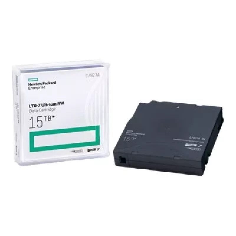 Cinta de almacenamiento en streaming HP C7977A LTO 15 TB alta capacidad