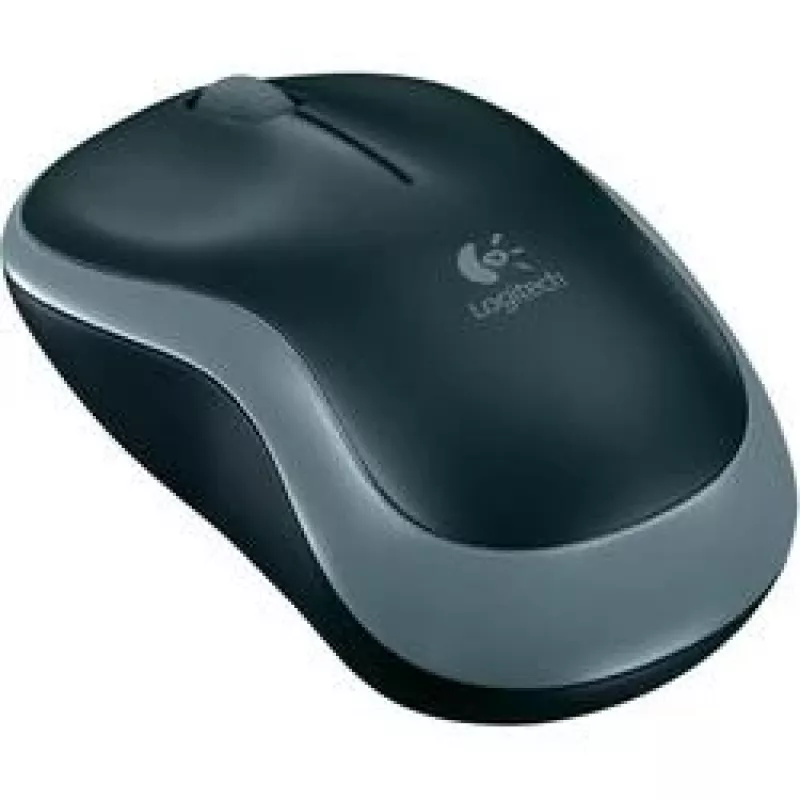 Logitech M185 ratón óptico inalámbrico ambidiestro gris 910-002238