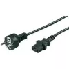 Wentronic Goobay Cable de conexión para aparatos, 1,5 m, Negro - Tipo F (Tipo F, CEE 7/7) > Conector hembra C13 (conexión de aparato) (68605)