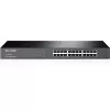 TP-Link Switch de red Gigabit de 24 puertos para rack, no gestionado, Gigabit Ethernet (10/100/1000), full duplex, montaje en rack, 1U