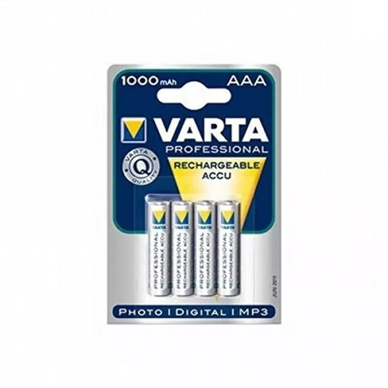 VARTA HR03 AAA Recharge Accu potencia 1000 mAh 05703 pilas recargables 4 uds. verde, amarillo