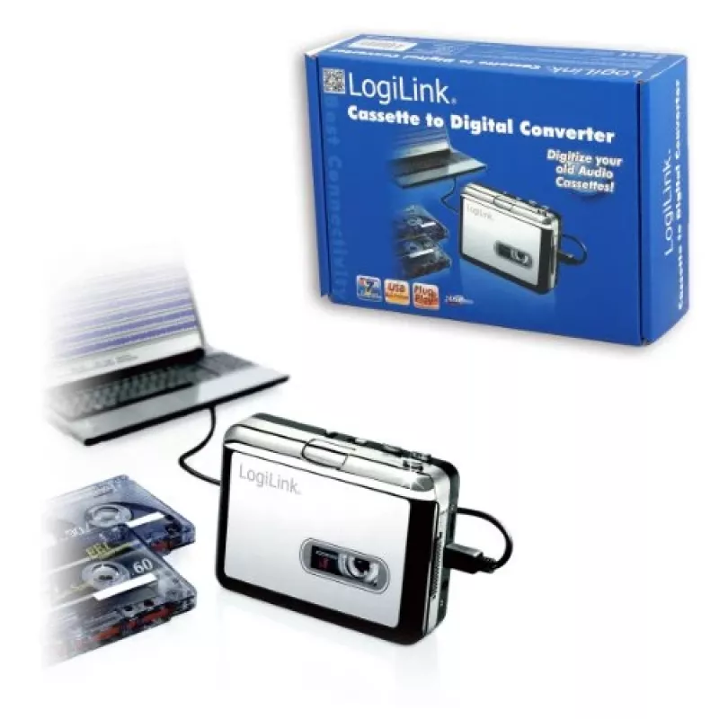Digitalizador de casetes con conexión USB LogiLink® UA0156
