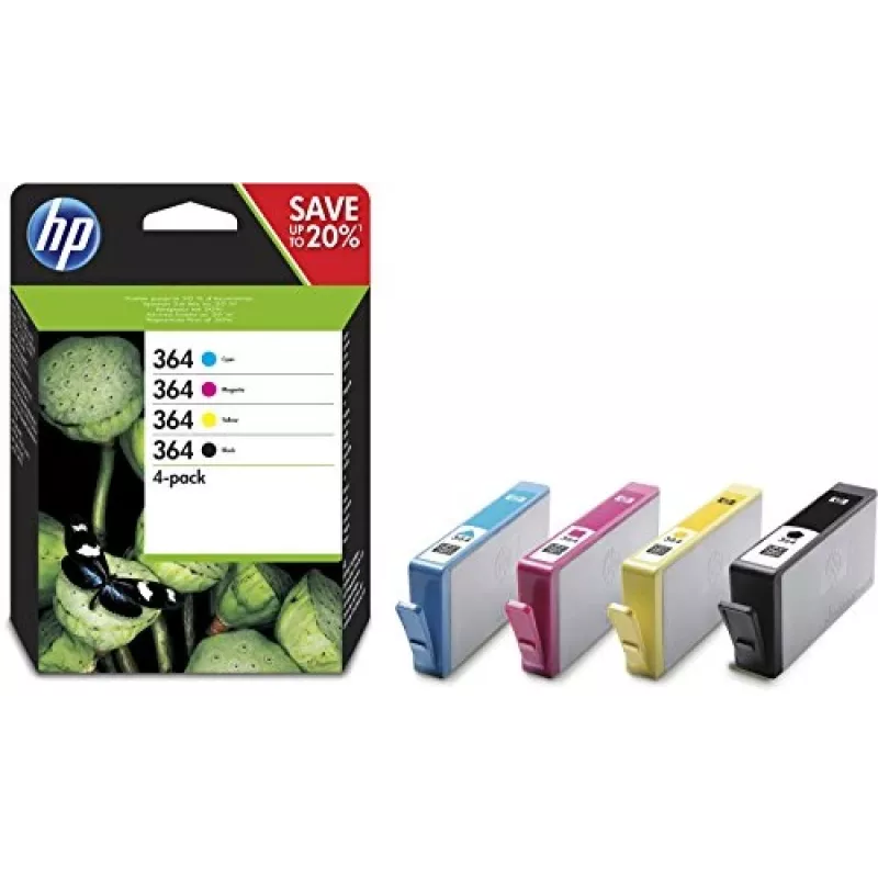 HP 364 Pack de 4 cartuchos de tinta originales negro/cian/magenta/amarillo
