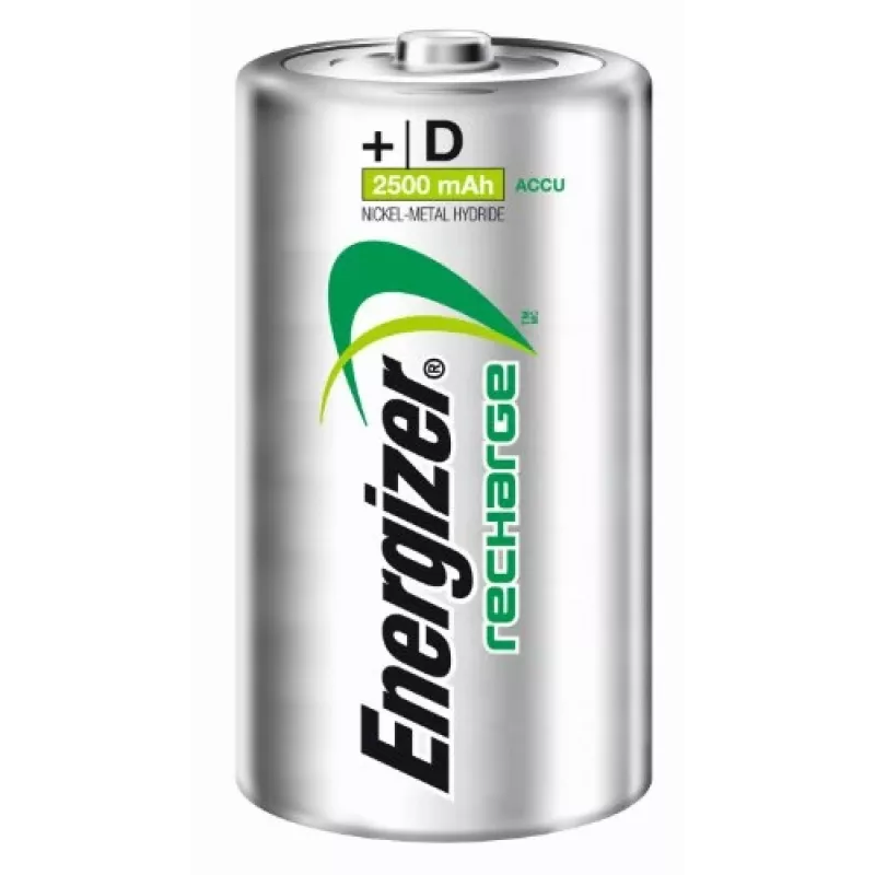 Batería NiMH Energizer tamaño D 2500mAh - pack de 2