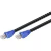Cable de red RJ45 exterior Goobay categoría 6 UTP (U/UTP) recto 50m (negro), negro