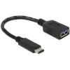 Delock Adaptador USB - USB Type-A (H) a 24 pines USB-C (M)