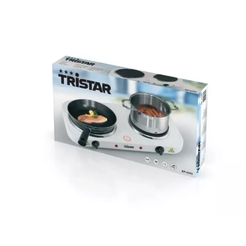 Placa doble Tristar KP-6245, 2500W, 15,5/18,5 cm