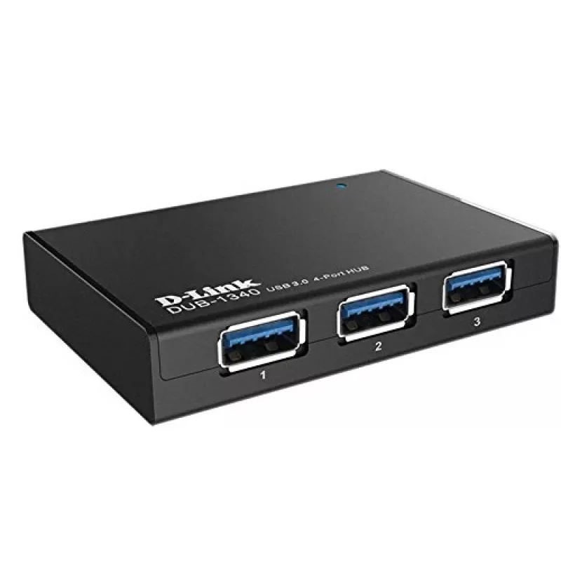 Hub USB D-Link DUB-1340 negro