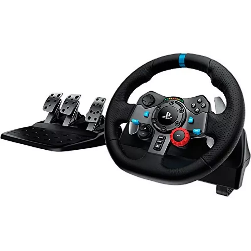 Logitech G920 Driving Force volante de carreras con pedales para Xbox One y PC, USB, negro (941-000123)