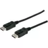 Cable de conexión DisplayPort con bloqueo 1080p 60Hz FHD Type DP / DP macho / macho negro 1m