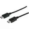 Cable de conexión DisplayPort con bloqueo 1080p 60Hz FHD Type DP / DP macho / macho negro 3m