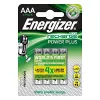 ENERGIZER BATTERY Accu Recharge Power Plus 700 mAh AAA HR3/4 batería, 4 uds.