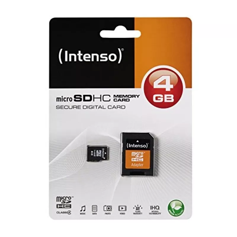 Tarjeta de memoria Intenso 4 GB MicroSDHC Class 4 3403450