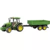 Modelo de tractor BRUDER John Deere 5115 M con remolque basculante