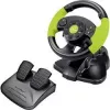 Esperanza EG104 High Octane volante con pedales, PC/PS3/Xbox 360, negro/verde