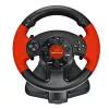 Volante ESPERANZA EG103 mando gaming — PC/PS2/PS3, 13 botones, vibración, sensor de aceleración, negro/rojo