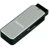Hama 123900 lector de tarjetas USB 3.0 SD/microSD, aluminio, negro/plata