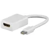 Goobay cable adaptador Mini DisplayPort a HDMI 1.1, 0,1 m, blanco (51729)