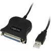 LogiLink UA0054A Cable paralelo negro 1,8 m