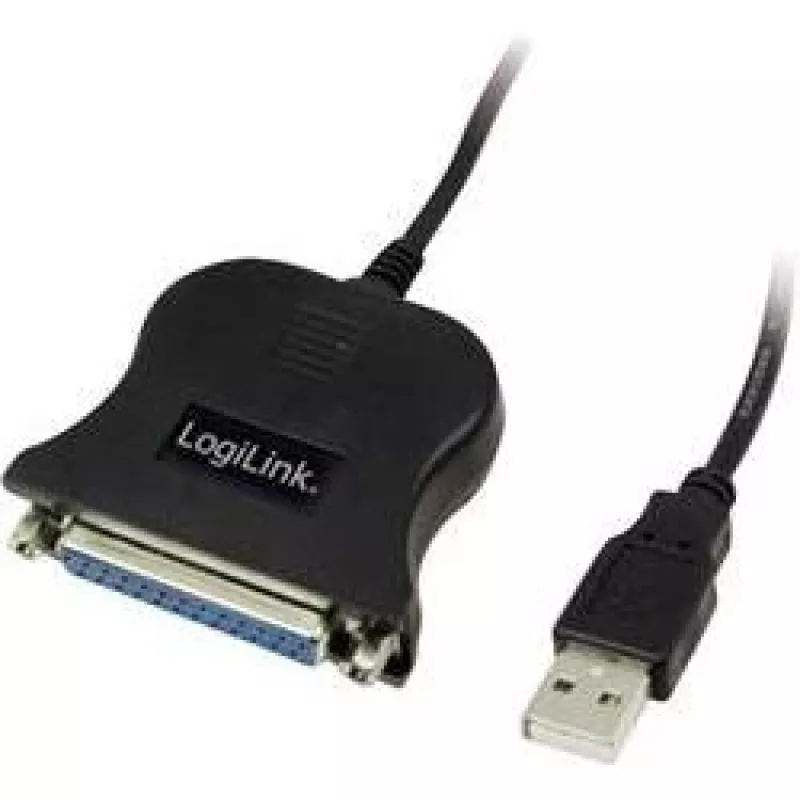 LogiLink UA0054A Cable paralelo negro 1,8 m